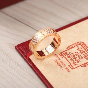 Cartier full diamond ring rose gold